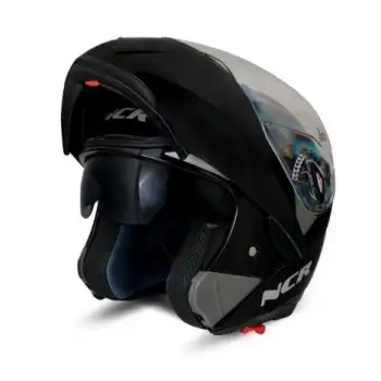 MOTOR KASK ÇENE AÇILIR GÖZLÜKLÜ NCR - 158 - MAT SİYAH MAT SİYAH