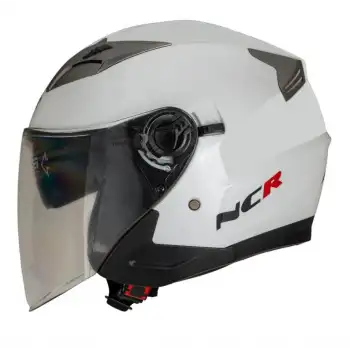 KASK ÇENESİZ VİZÖRLÜ NCR 708 ECE BELGELİ - BEYAZ BEYAZ