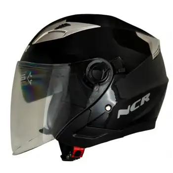 KASK ÇENESİZ VİZÖRLÜ NCR 708 ECE BELGELİ - PARLAK SİYAH PARLAK SİYAH