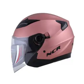 KASK ÇENESİZ VİZÖRLÜ NCR 708 ECE BELGELİ  - ROSE GOLD ROSE GOLD
