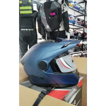 NCR 166 E ÇENE AÇILIR MAVİ KASK