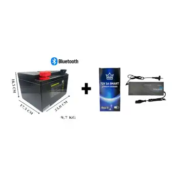 LİTYUM 72V 20 AH AKÜ + ŞARJ CİHAZI E-BİKE (6 ADET 12-24 AKÜ YERİNE KULLANILABİLİR)