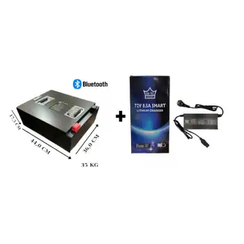 LİTYUM 72V 50 AH AKÜ + ŞARJ CİHAZI E-BİKE (6 ADET 12-80 AKÜ YERİNE KULLANILABİLİR)