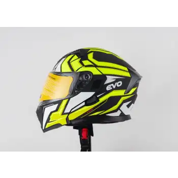 EVO 906 ÇENE AÇILIR MAT SİYAH / SARI MAT SİYAH/SARI