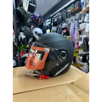 MH ÇENESİZ MAT SİYAH KASK MAT SİYAH