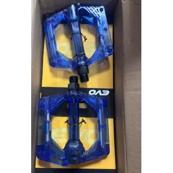 PLATFORM PEDAL ŞEFFAF MAVİ BİLYALI