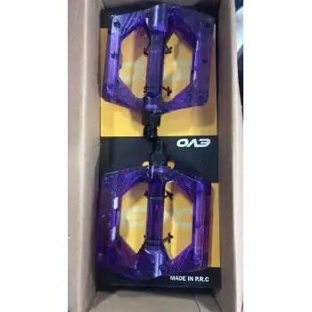 PLATFORM PEDAL ŞEFFAF MOR BİLYALI