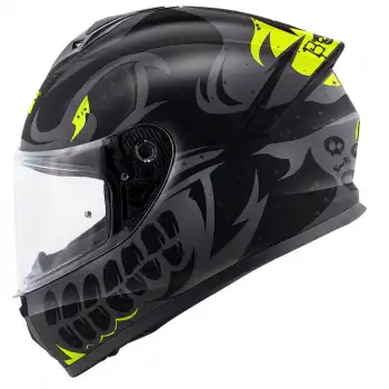 GIVI 50.X BONES MAT SİYAH-NEON SARI KASK MAT SİYAH/SARI