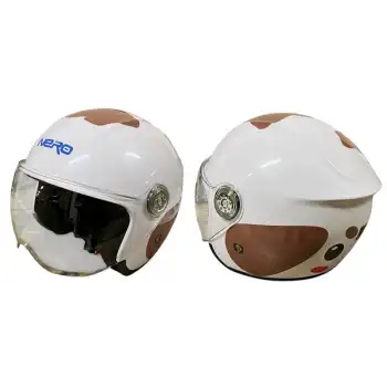 NERO ÇOCUK KASK ÇENESİZ 601 BEYAZ BEYAZ