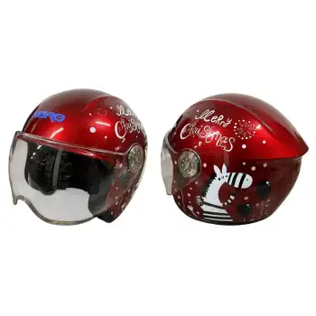 NERO ÇOCUK KASK ÇENESİZ 601 KIRMIZI KIRMIZI