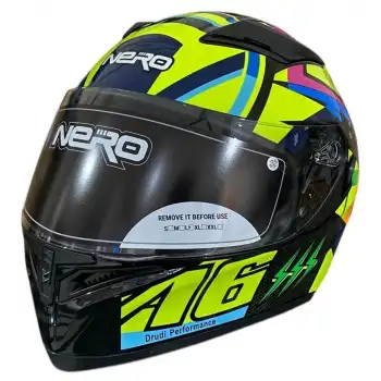 NERO KASK ÇENELİ 316 SİYAH - NEON SARI B5 SİYAH - NEON SARI