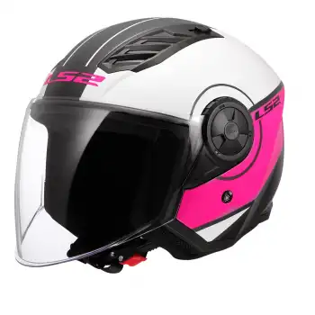 LS2 AIRFLOW 2 COVER BEYAZ-PEMBE KASK BEYAZ/PEMBE