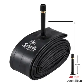 26*1,95 / 2,125 İÇ LASTİK (UZUN SİBOP) SERVİS 48 MM BUTYL