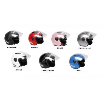 MOTOR KASK ÇENESİZ YAZLIK NXO KARIŞIK RENK