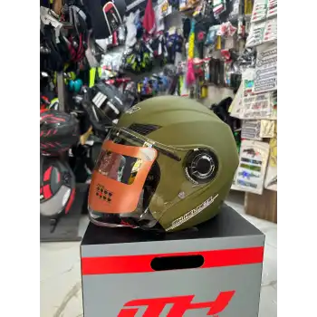 MH ÇENESİZ MAT YEŞİL KASK YEŞİL