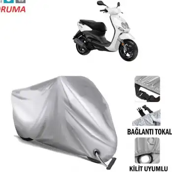 MOTORSİKLET BRANDASI ALTTAN BAĞLAMALI & ZİNCİR KİLİT UYUMLU