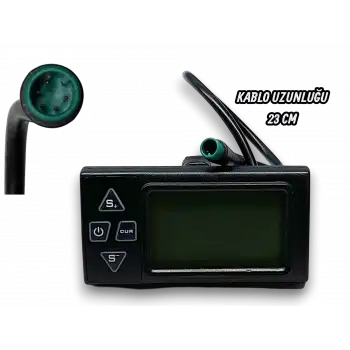 E-BİKE KİLOMETRE SAATİ DİGİTAL GÖSTERGELİ 5 PİN  SKYJET NİTRO PRO-4  UNİVERSAL FATBİKE