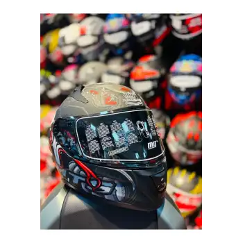MTS PRO HELMETS M-801 MYTH GREY FULL FACE MOTOSİKLET KASKI