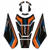 GP KOMPOZİT CF MOTO 250 SR 2020 -2024 UYUMLU TANKPAD SETİ TURUNCU - MAVİ