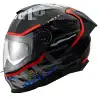 NEXX Y.100R URBANGRAM KASK MAT SİYAH - KIRMIZI