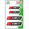 KAN GURUBU SİYAH DÖRTLÜ ETİKET A RH-