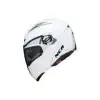 MOTOR KASK ÇENE AÇILIR GÖZLÜKLÜ NCR - 158 BEYAZ