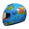 PRO HELMETS SY118 Full Face Çocuk Kask DINO BLUE MAVİ