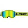 LS2 CHARGER GOGGLES MOTOKROS GÖZLÜK (IRIDIUM CAMLI) NEON SARI