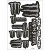 A4 STİCKER TEK PAKET ÇOKLU MONSTER SİYAH
