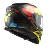 LS2 STORM 2 DROP KASK SİYAH - SARI - KIRMIZI