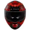 LS2 STORM 2 TRACKER KASK SİYAH - KIRMIZI