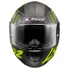 LS2 RAPID 2 RAVEN KASK MAT SİYAH - GRİ - NEON SARI