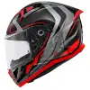 GIVI 50.8 RACER KASK SİYAH - TİTANIUM - KIRMIZI