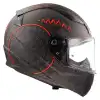 LS2 RAPID 2 TAKAROA KASK MAT SİYAH - KIRMIZI