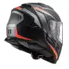 LS2 STORM 2 RACER KASK MAT TITANIUM - NEON TURUNCU