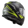 LS2 STORM 2 NERVE MAT SİYAH-NEON SARI KASK M