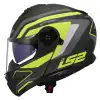 LS2 STROBE 2 PHANTOM MAT TITANIUM-NEON SARI KASK MAT TITANIUM - NEON SARI