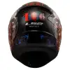 LS2 RAPID 2 ZOMBIE KASK SİYAH - KIRMIZI