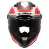 LS2 THUNDER KARBON GP AERO RAUTE BEYAZ-KIRMIZI KASK