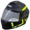 NERO ÇENE AÇILIR KASK 912 MAT SİYAH - SARI A3 MAT SİYAH - SARI