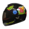 PRO HELMETS SY118 FULL FACE ÇOCUK KASKI DINO BLACK - SİYAH
