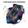 2X EŞLEMELİ BLİC BLUETOOTH IŞIKLI  V20 - MAX İNTERCOM