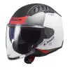 LS2 COPTER 2 URBANE MAT BEYAZ-KIRMIZI KASK MAT BEYAZ - KIRMIZI