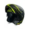 MOTOR KASK ÇENE AÇILIR GÖZLÜKLÜ NCR - 158 - SARI GRAFİK SARI