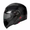 MOTOR KASK ÇENE AÇILIR GÖZLÜKLÜ NCR - 158 - PARLAK SİYAH PARLAK SİYAH