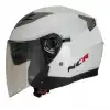 KASK ÇENESİZ VİZÖRLÜ NCR 708 ECE BELGELİ - BEYAZ BEYAZ