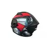 NERO KASK FULL FACE 316 MAT SİYAH - KIRMIZI B4