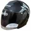 NERO KASK ÇENESİZ 528 MAT SİYAH - GRİ C3