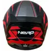 NERO KASK ÇENESİZ 528 MAT SİYAH - KIRMIZI C2