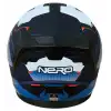 NERO KASK ÇENESİZ 528 MAT SİYAH - MAVİ C5